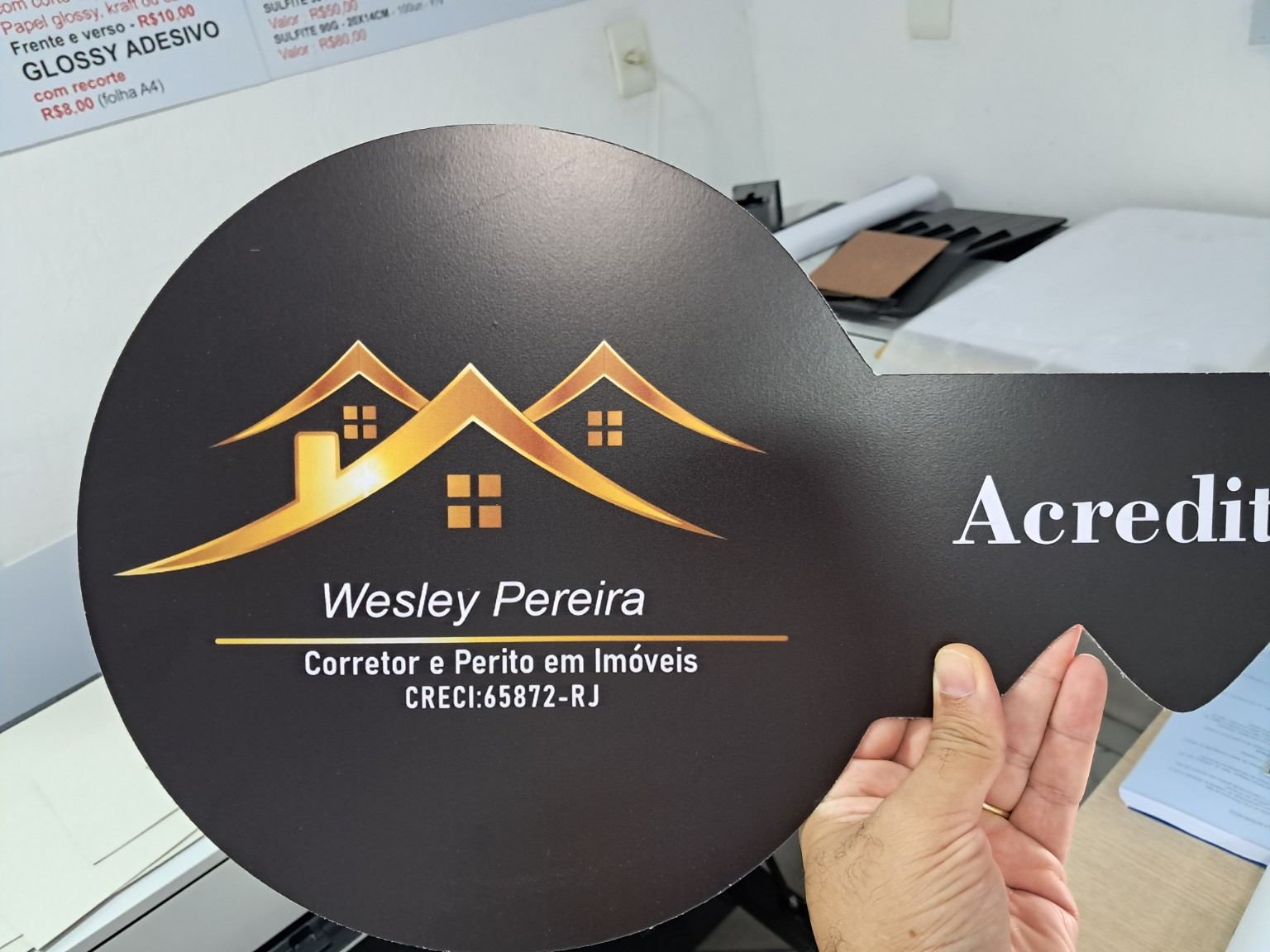 Placas e sinalização — trabalho da Copiar & Colar