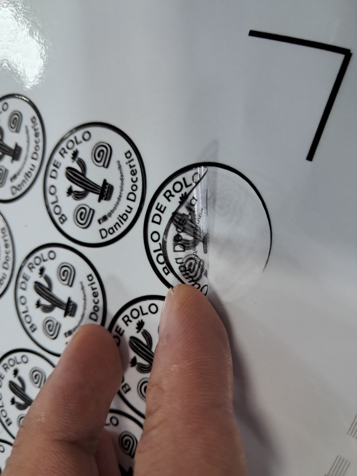 Adesivos e etiquetas — trabalho da Copiar & Colar