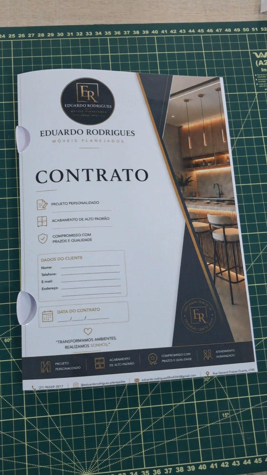Pastas personalizadas com orelha — trabalho da Copiar & Colar