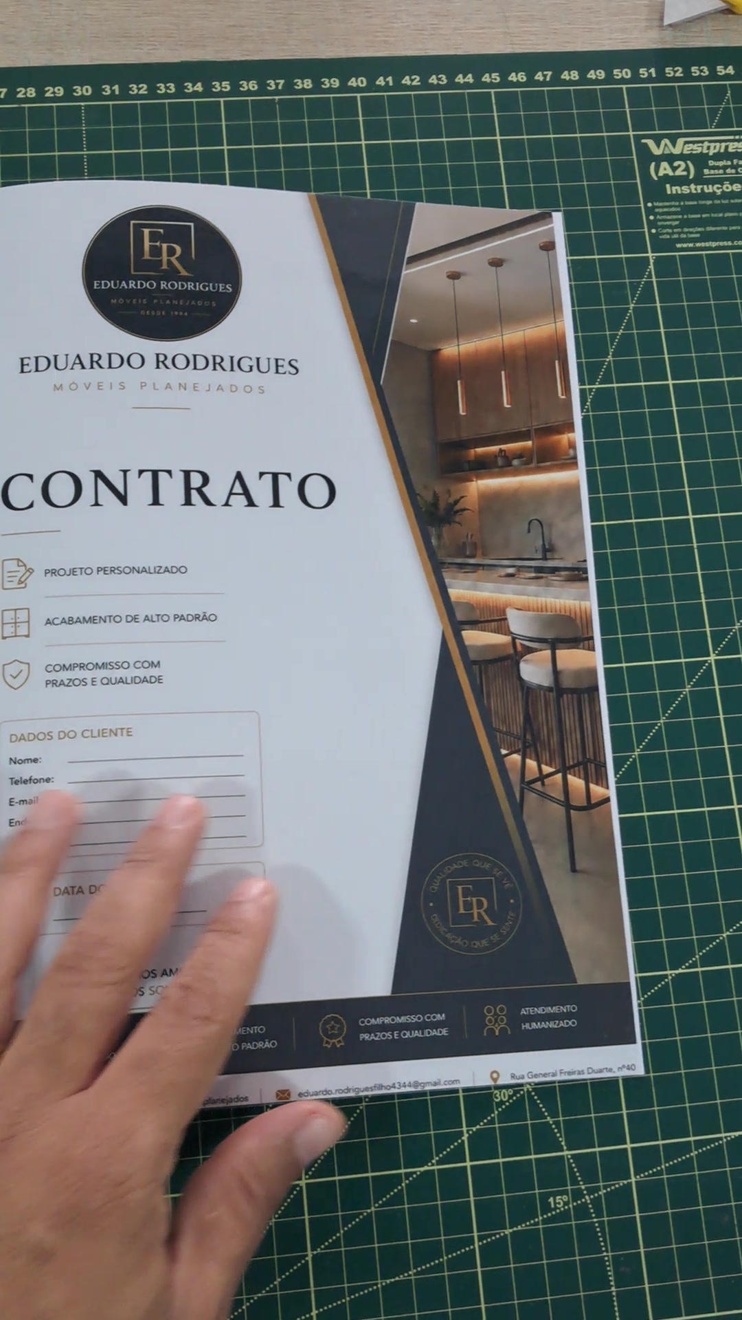 Pastas personalizadas com orelha — trabalho da Copiar & Colar